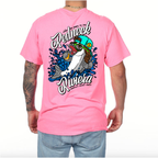 Redneck Riviera T-Shirt - Safety Pink